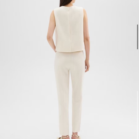 NWOT Theory Treeca Full Length Pant in Admiral Crepe size 12 - Picture 2 of 3